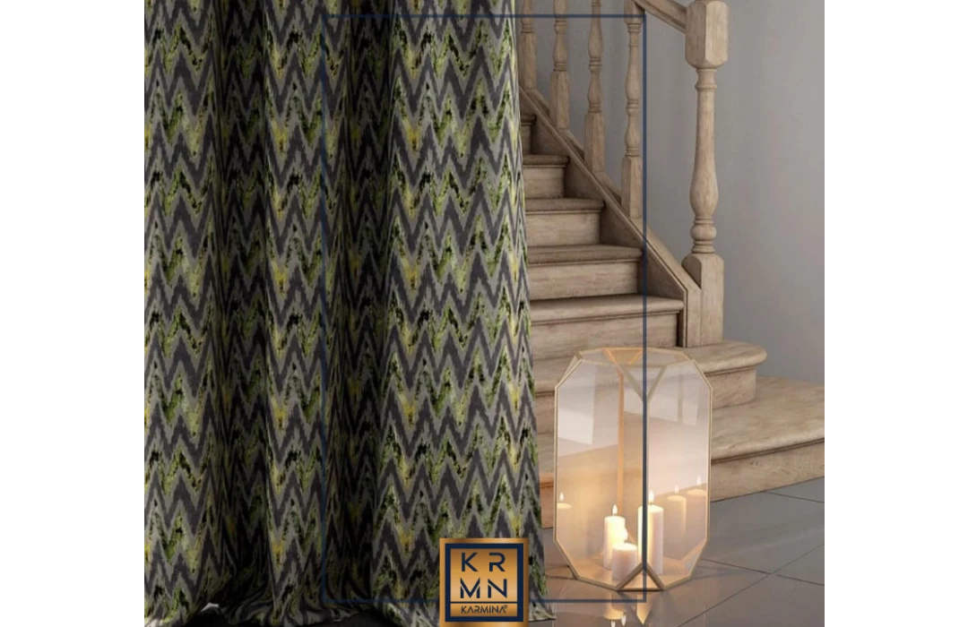 fon perde kumaşları yeşil