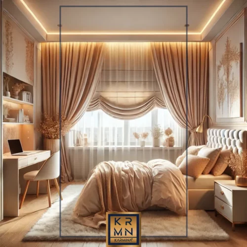 genç odası perdesi tasarımları